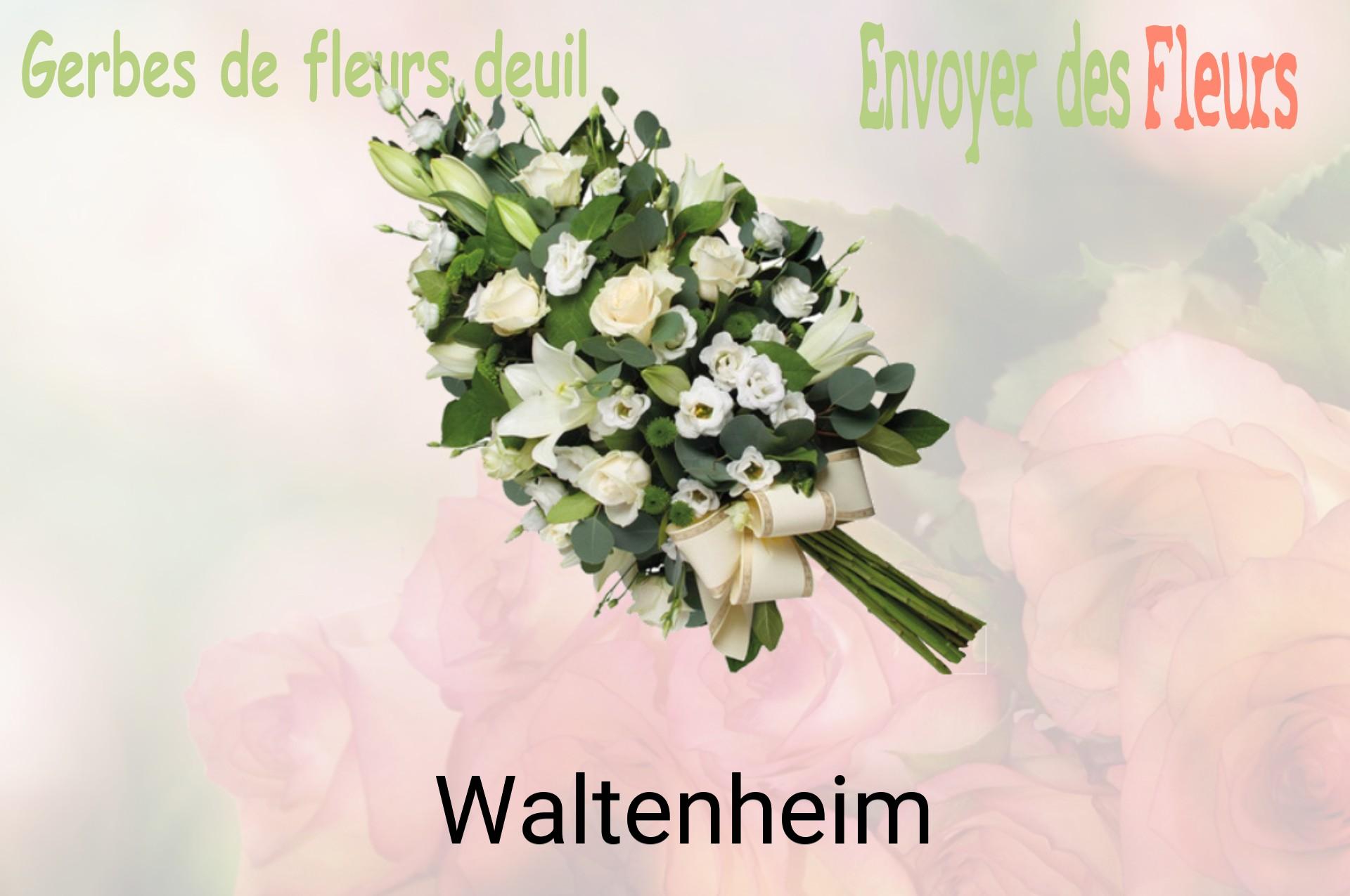 Gerbe de fleurs de deuil livrée à Waltenheim